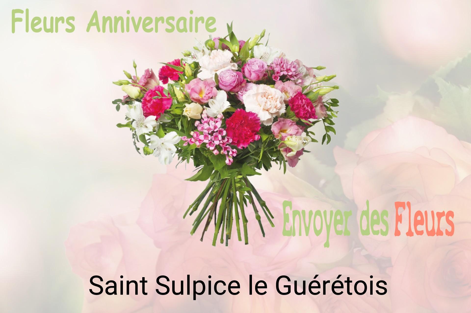Bouquet de fleurs d’anniversaire livré à Saint-Sulpice-le-Guérétois