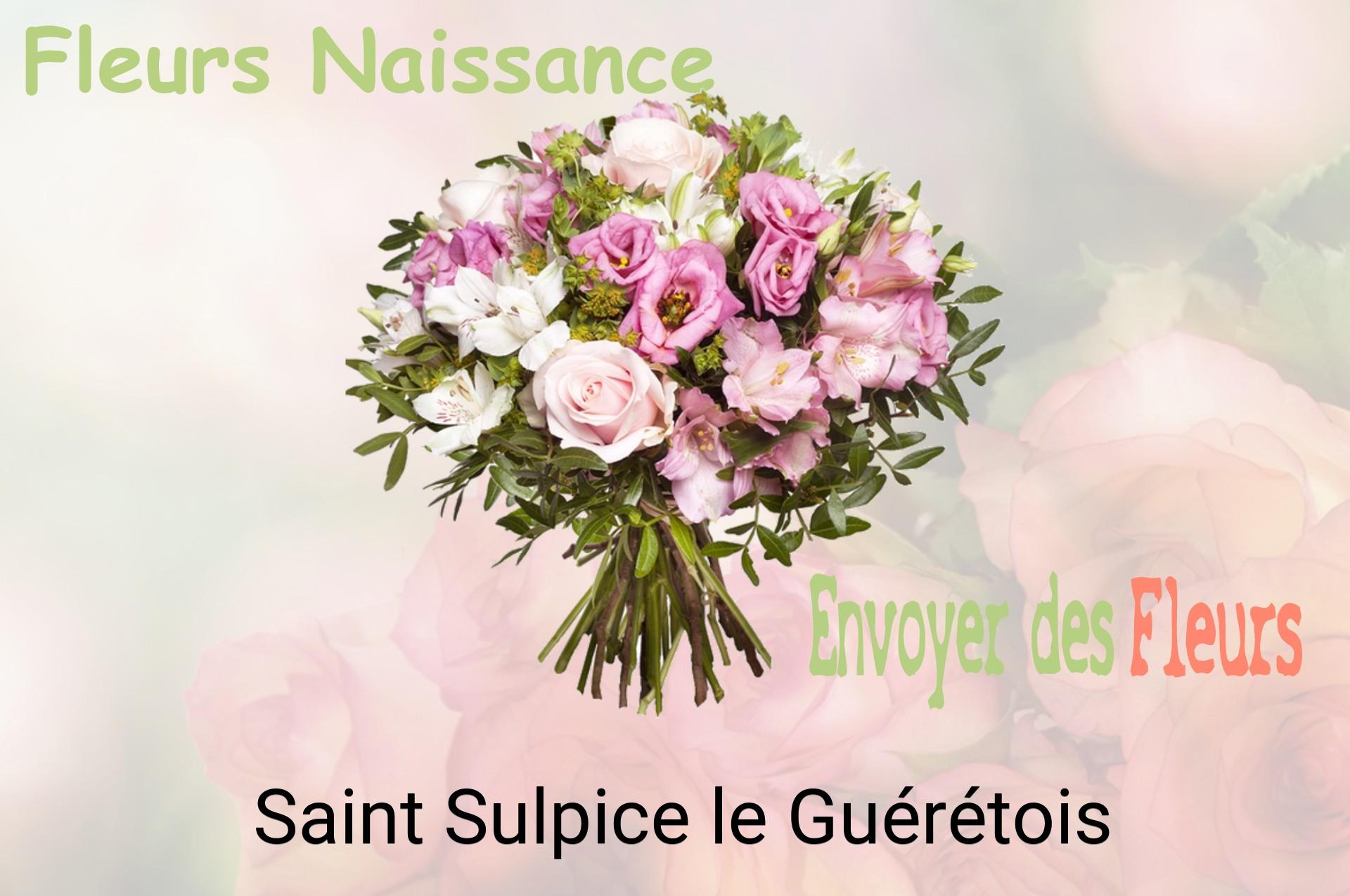 Bouquet de fleurs de naissance livré à Saint-Sulpice-le-Guérétois