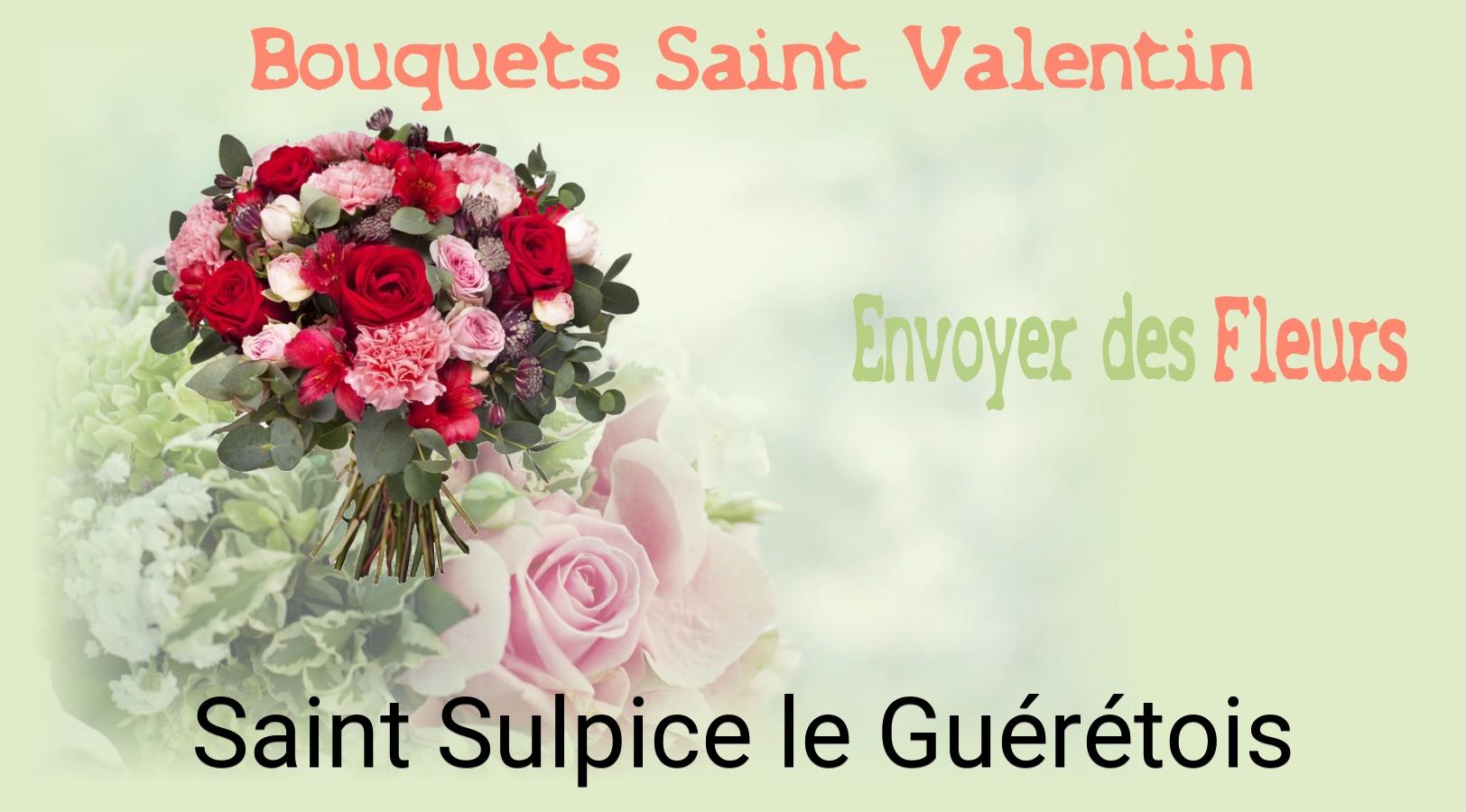Roses de Saint-Valentin livrées à Saint-Sulpice-le-Guérétois
